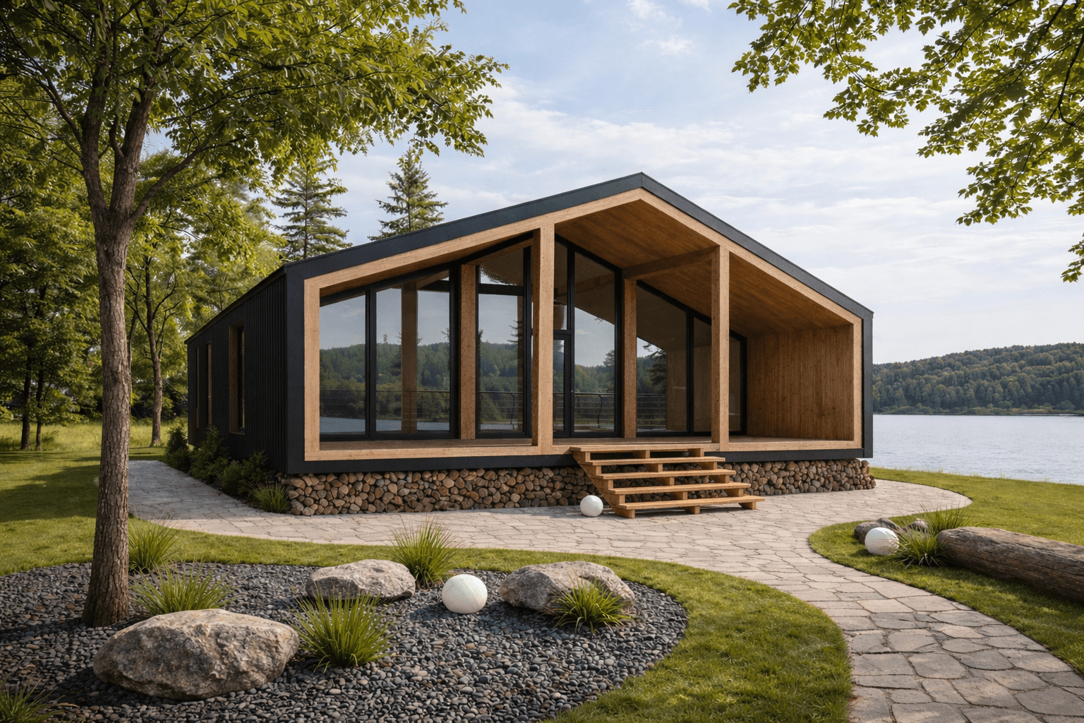 AURA Homes — dřevostavba v krajině